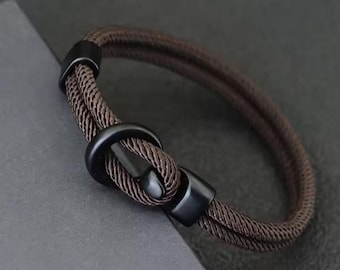 Pulsera de paracord para hombre: pulsera de doble capa para exteriores