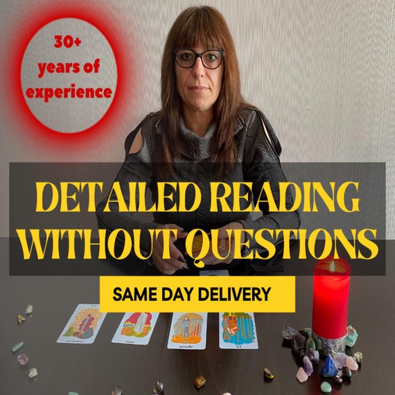 Detailed Tarot Reading Without Questions / Blind Reading / Psychic Insight & Spiritual Advice / Same Day