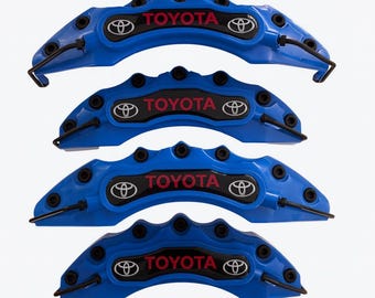 Blue Brake Caliper Covers 4X For Toyota Corolla Camry Auris Avensis RAV4 Supra – Universal Front & Rear Kit NEW