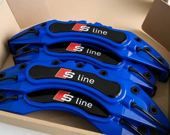 Upgrade Styling Accessory - Brake Caliper Covers Blue fit for Audi – 4 PCS Universal Fit Front & Rear Set