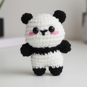 Mini Panda Crochet Pattern PDF | Cute Amigurumi Panda Tutorial | Easy Beginner Friendly Animal Plush | DIY Small Panda Toy| Instant Download