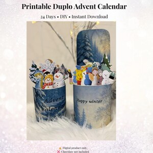 Duplo Candy Adventskalender, Adventskalender zum Selbstgestalten, Adventskalender Set zum selber beschriften und beschriften