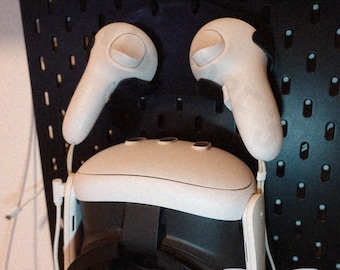 Wall Mount Meta Quest 3, Meta Quest 3s Holder, IKEA SKÅDIS- 3D Printing - Blender Modeling - BambuLab - Limited Edition, Only Few Left.