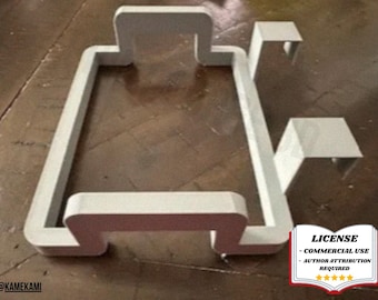 Kitchen TRASH BAG HOLDER, Cabinet Door Hook, Waste Bin Rack- 3D Printing - Blender Modeling - BambuLab - Limited Edition, Only Few Left.