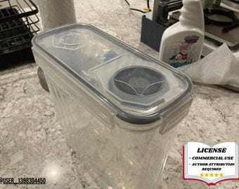 SOPORTE para Hidómetro para CONTENEDOR de Cereal SKROAM, Impresión 3D - Modelado en Blender - BambuLab - Edición Limitada, Quedan Pocas.