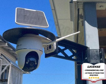 REOLINK ARGUS PT Ultra Corner Mount, Post Hood - 3D Printing - Blender Modeling - BambuLab - Limited Edition, Only Few Left.