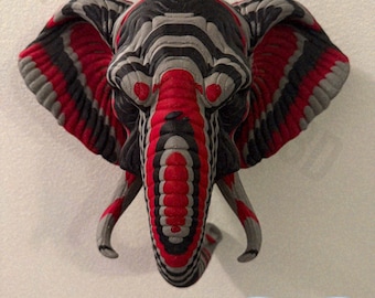 Elefante de línea de sangre, escultura animal de SAFARI salvaje, fauna asiática, impresión 3D - Modelado en Blender - BambuLab - Edición limitada, quedan pocas unidades