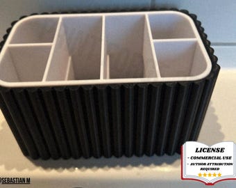 BATHROOM Organiser, Toothbrush Caddy, - 3D print File, BAMBULAB Optimized, Storage Solution, BAMBULAB - Limited Edition, Only Few Left.