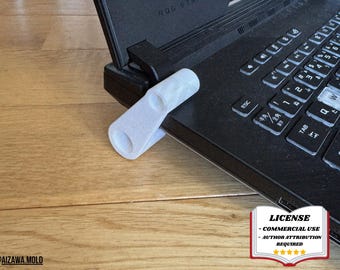 Soporte para portátil GAMING, ELEVADOR ERGONÓMICO para portátil, soporte de refrigeración - Impresión 3D - Modelado en Blender - BambuLab - Edición limitada, quedan pocas unidades.