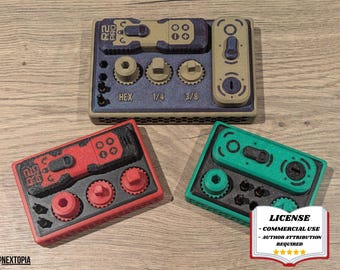 Base para R2 Pro Pocket Ratchet, modelo 3D, pantalla R2 PRO - Impresión 3D - Modelado en Blender - BambuLab - Edición limitada, quedan pocas unidades