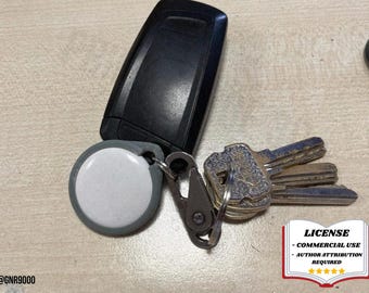 Soporte para llavero AirTag DELGADO, archivo 3D, llavero MINIMALISTA, estuche elegante para Apple Tracker - BambuLab - Edición limitada, quedan pocos.