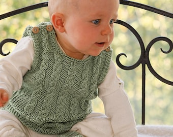 Baby & Children Knitted Vest and Socks Pattern PDF, Cable Knit Vest Set, Baby Vest and Socks Knitting Pattern, Instant Download