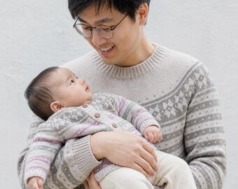 Nordic Fair Isle Knitting Pattern PDF| Top Down Sweater Pattern|Round Yoke Knit Jumper, Scandinavian Knit Pattern|XS-XXXL| Instant Download