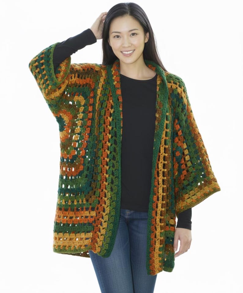 Patron PDF au crochet, gilet bohème, pour femme, téléchargement instantané image 4