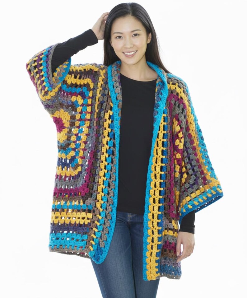 Patron PDF au crochet, gilet bohème, pour femme, téléchargement instantané image 3