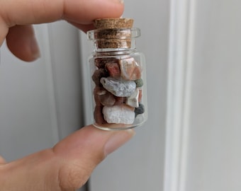 Scottish agates in a wee bottle