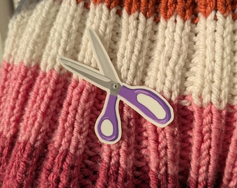 Sapphic Scissor Vinyl Sticker (Die Cut)
