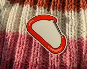 Sapphic Carabiner Vinyl Sticker (Die Cut)