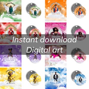 May include: A collection of digital art designs, each featuring a memorial theme. The designs include images of people with angel wings, set against colorful backgrounds. Text includes names and dates, with the words "In Loving Memory Of".