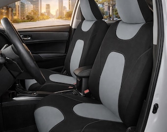 Coprisedili per auto in neoprene impermeabile – Protezioni grigie per sedili anteriori di auto, camion e SUV