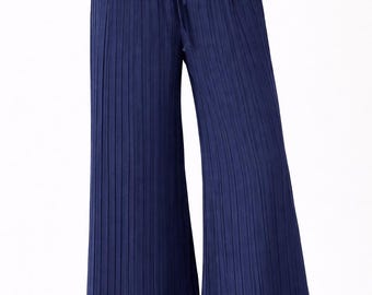 Pantalones anchos plisados para mujer / Pantalones palazzo