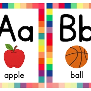 Printable ABC Alphabet Flash Cards | Uppercase, Lowercase Learning Cards
