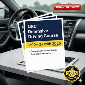 NSC Defensive Driving Course Exam Study Guide (2026) | 300+ Practice Test Q&A | PDF