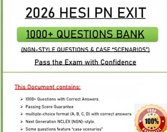 2026 HESI PN Exit Exam Study Guide | 1000+ Practice Questions (PDF Download)