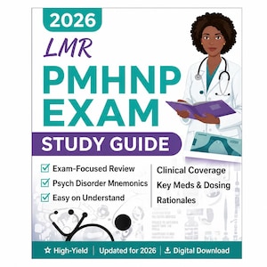 2026 LMR PMHNP Exam Study Guide | Psychiatric Nursing Review (Instant Download)
