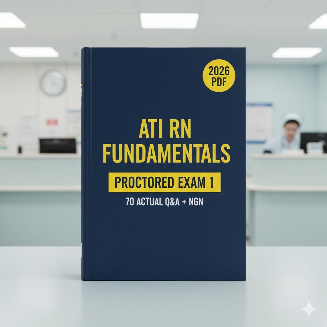 ATI RN Fundamentals Proctored Exam 1– Ngn-style Questions & Case ...