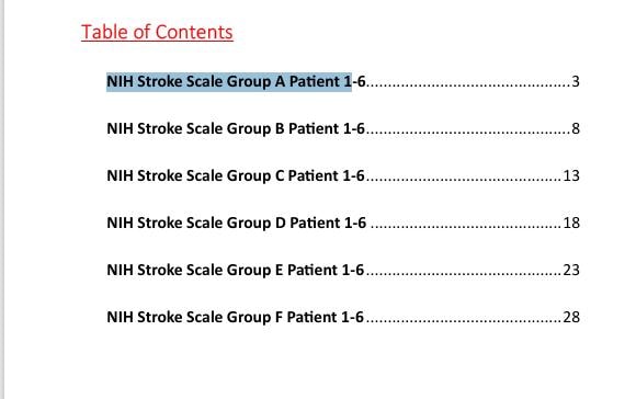 Nih Stroke Scale Test Group A Answers Pdf
