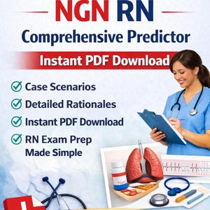 Preparación para el examen de predicción integral de ATI RN: Preguntas de NGN (Descarga digital)