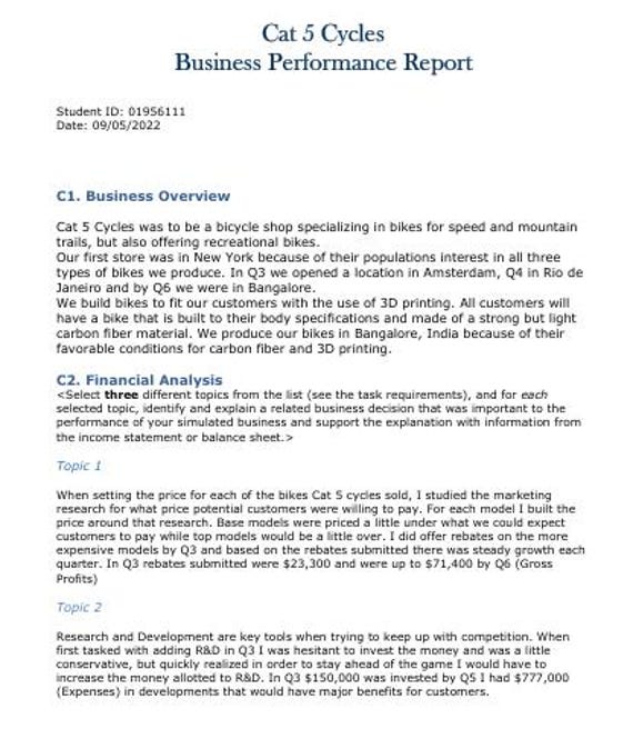 WGU D361 Business Simulation Study Guide | Tasks 1 & 2 | Digital
