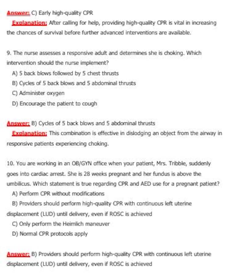 Bls Basic Question Basic Life Support (BLS) Final Exam – Actual Questions & Answers - Etsy