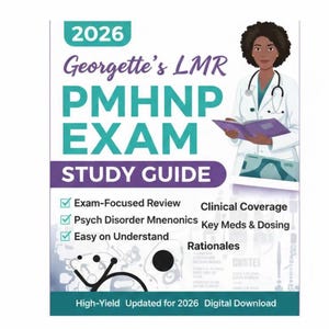 2026 PMHNP Exam Study Guide | Psychiatric Nursing Review (Instant Download)