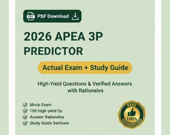 2026 APEA 3P Predictor Exam | Actual Exam Questions + Study Guide