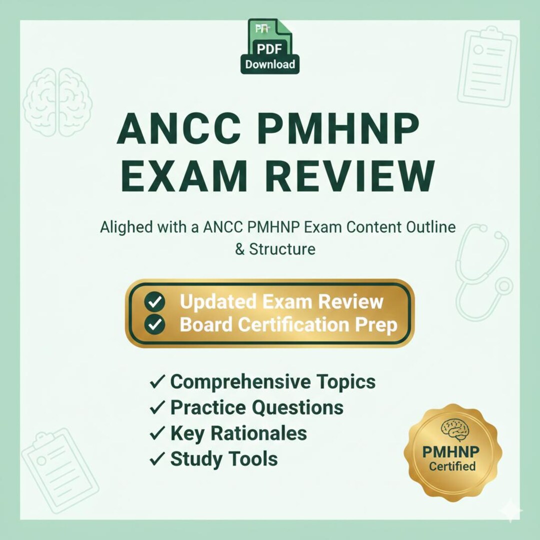 ANCC PMHNP Exam Review 2025-2026 – Board Certification Study Guide (PDF ...
