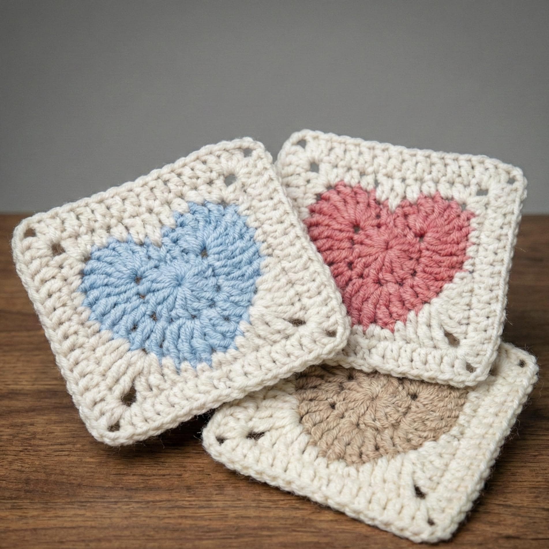 Heart Granny Square Crochet Pattern