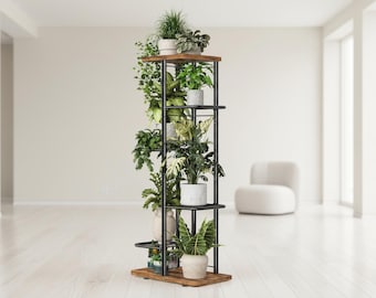 Tall Plant Stand Indoor 6 Tier Shelf Modern Corner Plant Rack