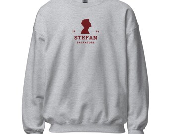Stefan Salvatore 1864 Embroidery Sweatshirt | The Vampire Diaries