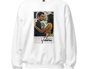 Stelena (Stefan & Elena) Polaroid Printed Sweatshirt | The Vampire Diaries