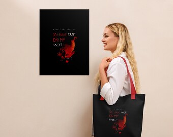 Welcome to Derry "Do I Have Face on My Face" Pennywise Tote bag