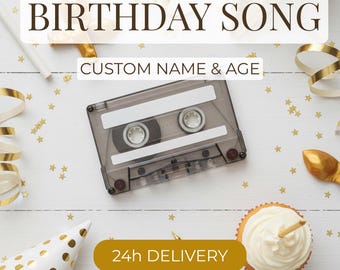 Happy Birthday Songs with Name & Age | Personalized Birthday Song | Funny Custom Lyrics | Gift for Him Her Friend | MP3