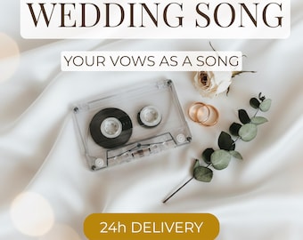 Custom Wedding Song Gift | Personalized First Dance from Vows | Unique Wedding Present for Couple Bride Groom | MP3