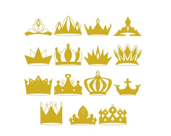 Crown embroidery, Royal crown embroidery, king and queen Machine Embroidery Files, Regal Crown  Collection, Mini crown embroidery, 6 Sizes