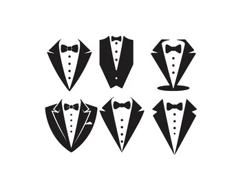 Tuxedo Embroidery Design, Suit and Bow Tie Stitching, Suit Embroidery, Wedding Suit Embroidery, Suit Bundle Embroidery Design, 6 Sizes
