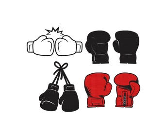 Boxing Gloves Embroidery, Coquette Style Sport, Gloves Line Art Embroidery, Silhouette Gloves Embroidery, Machine Embroidery Design 6 Sizes