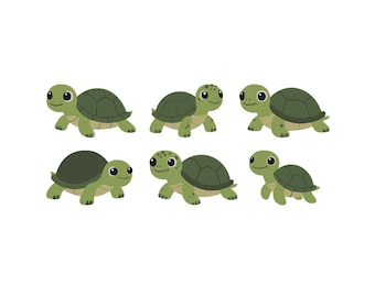 Turtles Embroidery Design, Turtle Bundle Embroidery Design, Cute Turtle Embroidery, Animal Embroidery, Machine Embroidery Design, 6 Sizes