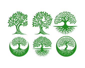 Tree Of Life Embroidery, tree Embroidery, Green tree Embroidery, Machine Embroidery Design, Tree Bundle Embroidery, Tree pattern, 6 Sizes