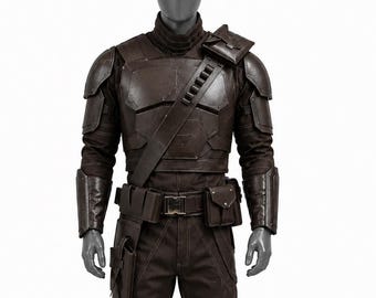 Din Djarin Inspired Mandalorian Armor Costume | Star Wars Tactical Cosplay Suit | Futuristic Bounty Hunter Outfit for Men